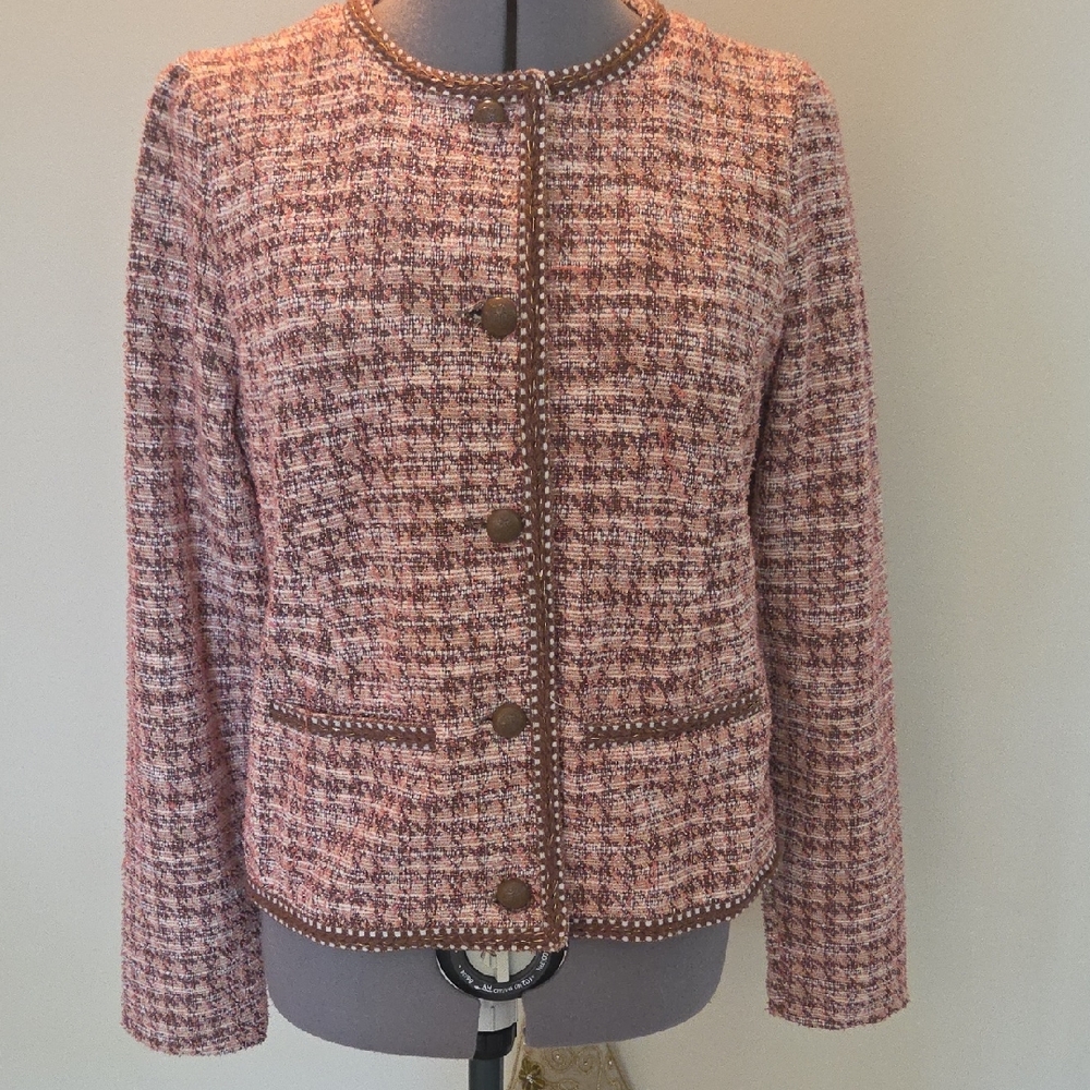 Women's Pink Tweed Jacket